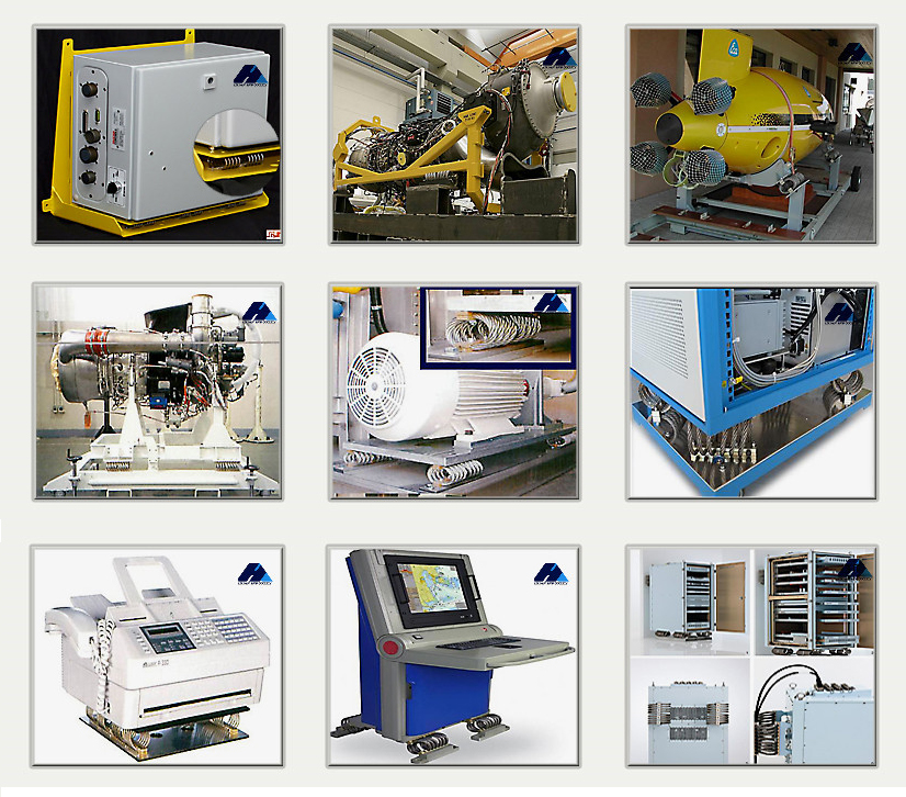 GX-60AN新型抗强冲击钢丝绳隔振器应用图